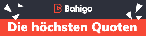 Banner mit Bahigo Logo und Hinweis auf besonders hohe Quoten